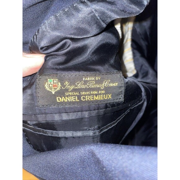 Daniel Cremieux Men’s Dress Blazer Size 42R Black Ing Loro Piana Business Formal - Picture 3 of 12